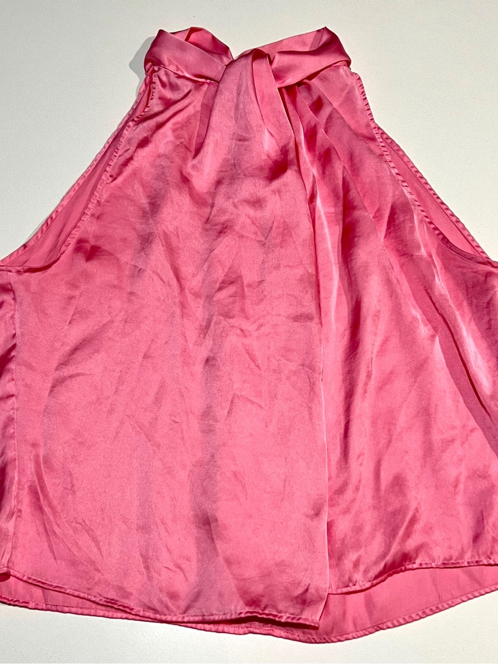 Zara Satin Halter Top in Bright Pink - Picture 4 of 5
